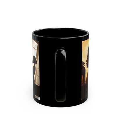 Inspirational Coffee Mug — "Pour Into Yourself" Black Ceramic Tea & Coffee Cup