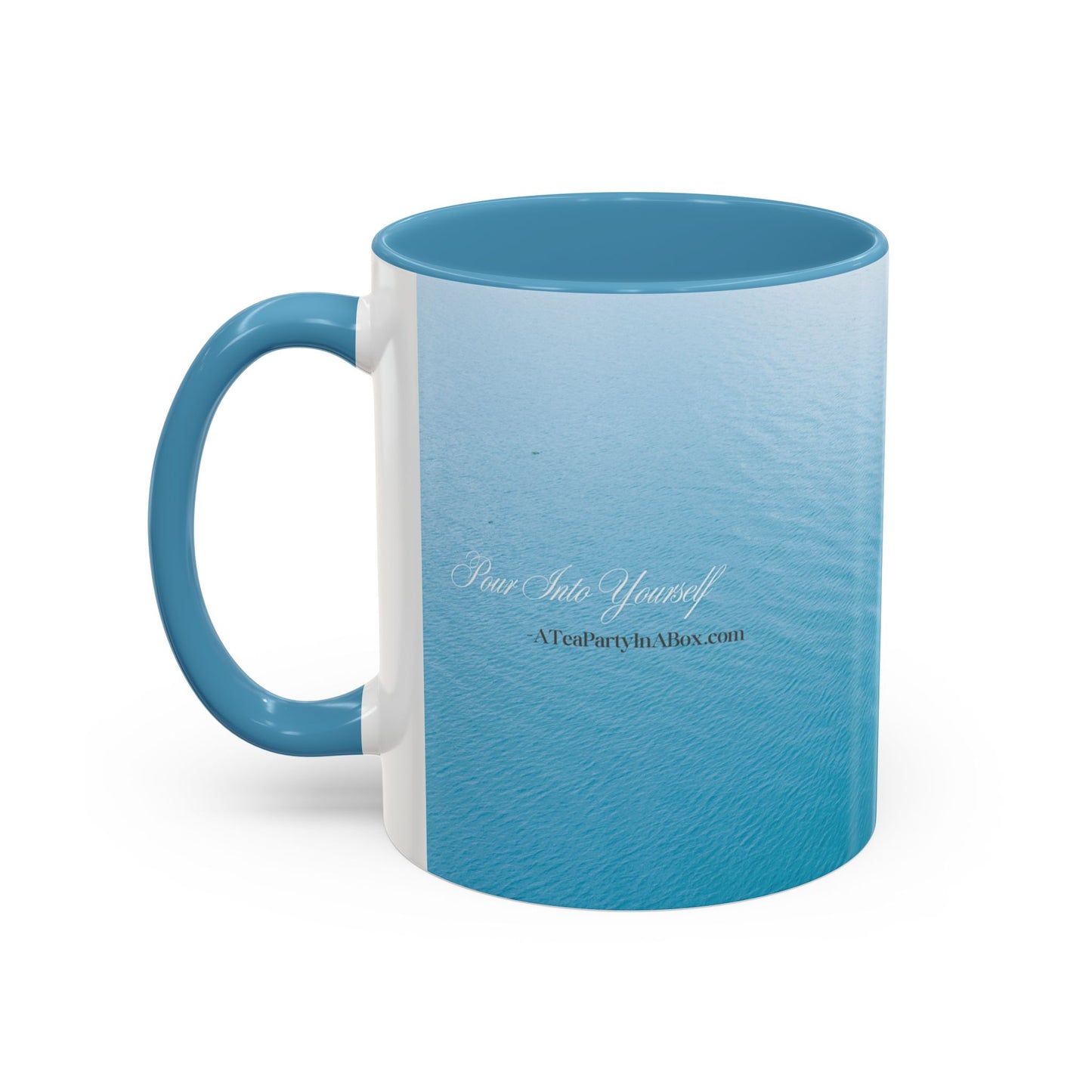 Keep Calm and Steep On Blue Ocean Tea Coffee Mug