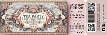 Bridgerton Style Tea Party Ball in San Antonio - An Elegant Evening of Dancing, Tea, & Fun