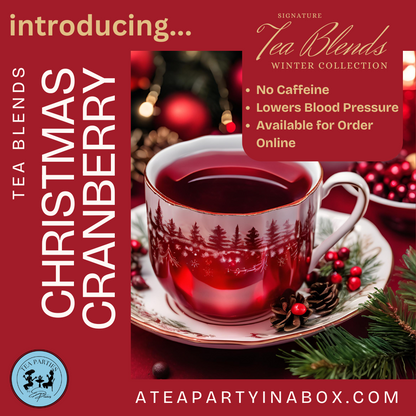 Christmas Cranberry Tea, Caffeine-Free Holiday Loose Leaf Sachets