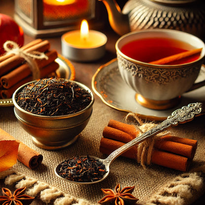 Fireball Spiced Black Tea, Orange Clove Cinnamon Loose Leaf Sachets