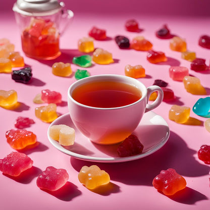 Melted Gummy Tea, Fruity Candy Flavored Loose Leaf Sachets