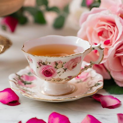 Caffeine-Free Rose Tea: Rose Garden Floral Loose Leaf Sachets